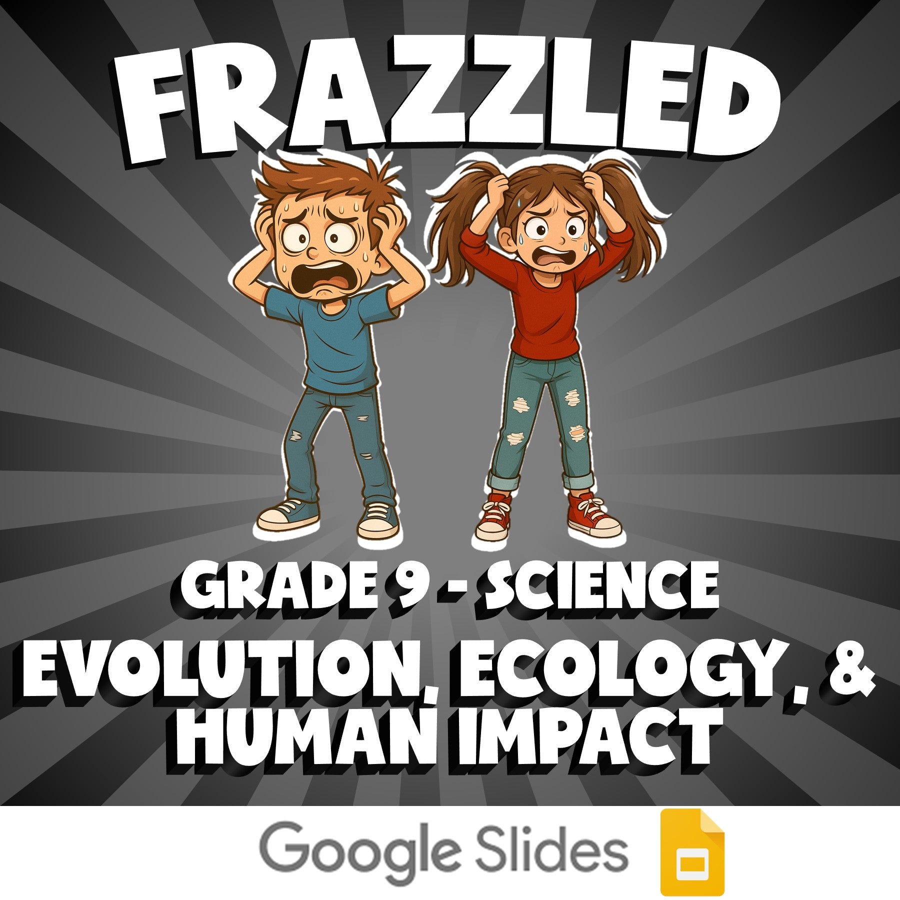 Evolution, Ecology, & Human Impact FRAZZLED Science Game - No Prep Grade 9