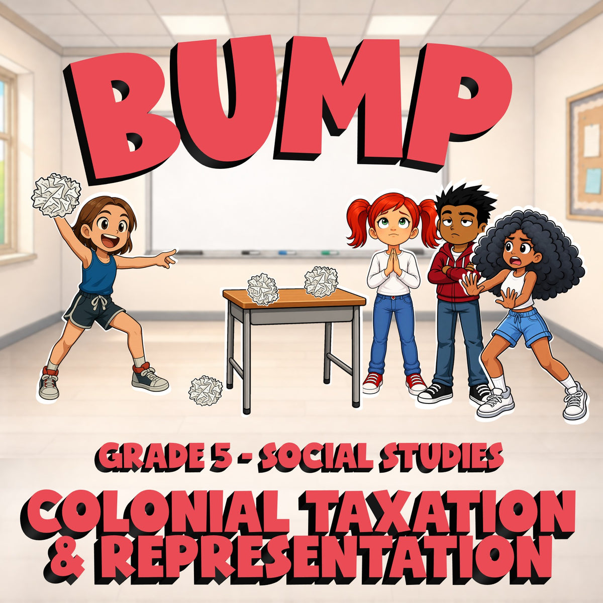 Colonial Taxation & Representation BUMP Socials Game - No Prep Grade 5 Review