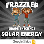 Solar Energy FRAZZLED Science Game - No Prep Grade 8 Review Activity