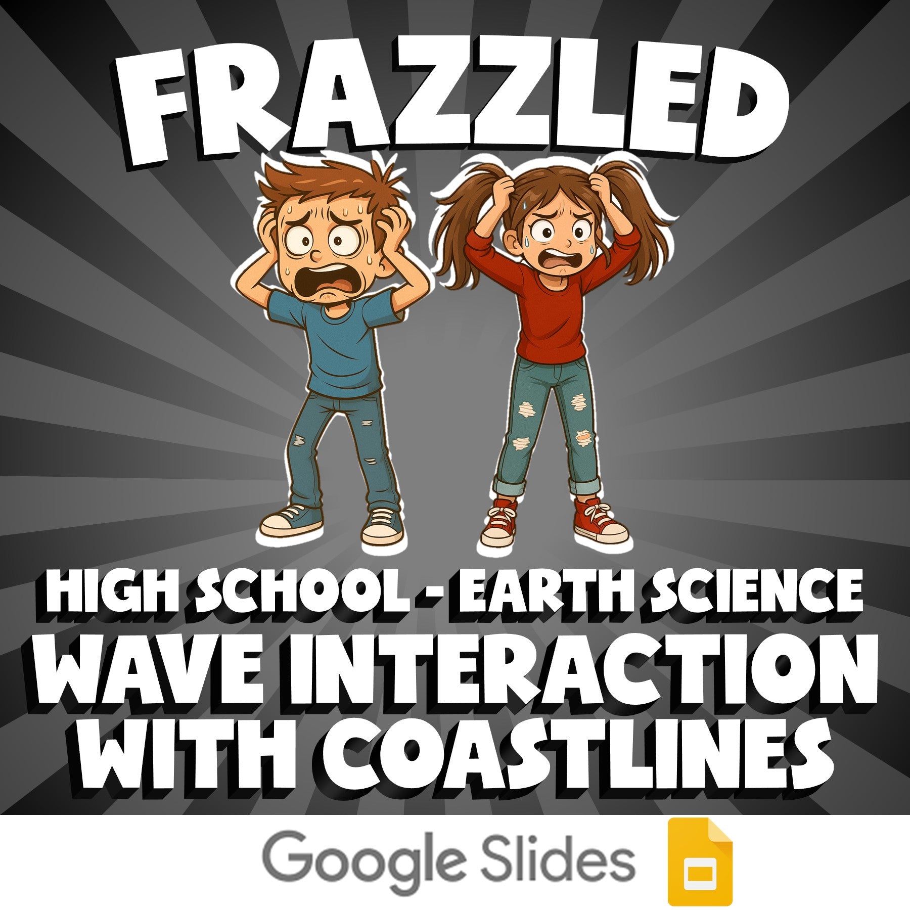 Wave Interaction with Coastlines FRAZZLED Game - No Prep Earth Science Review