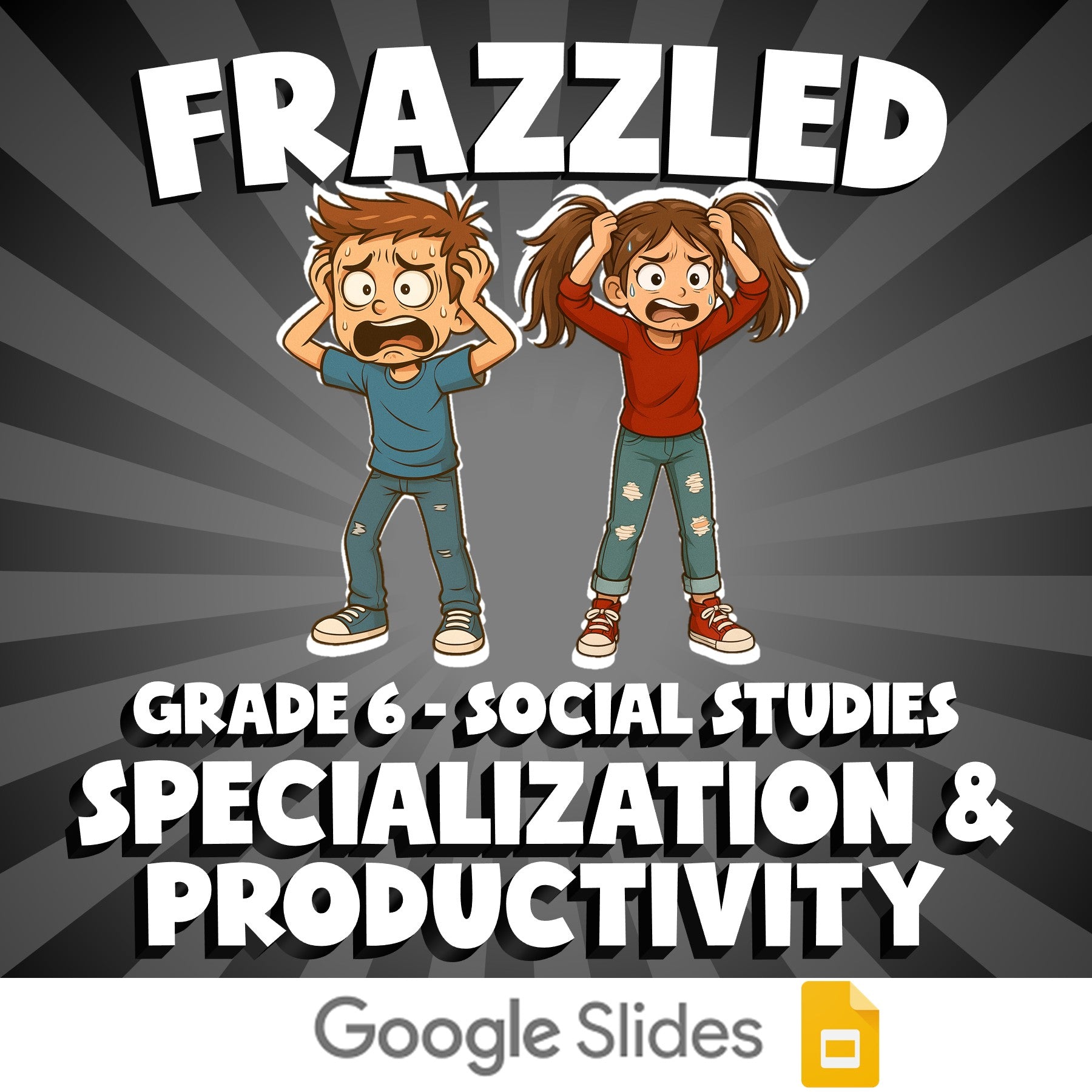 Specialization & Productivity FRAZZLED Socials Game - No Prep Grade 6 Review
