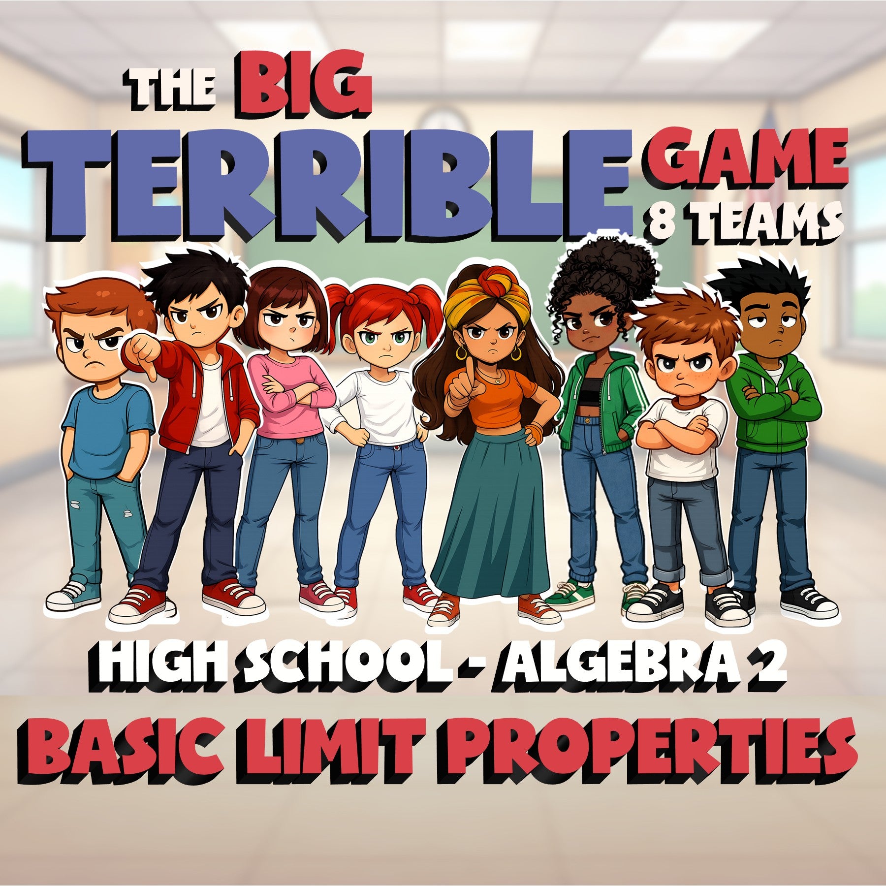 Basic Limit Properties BIG TERRIBLE GAME - No Prep Algebra 2 Math Review