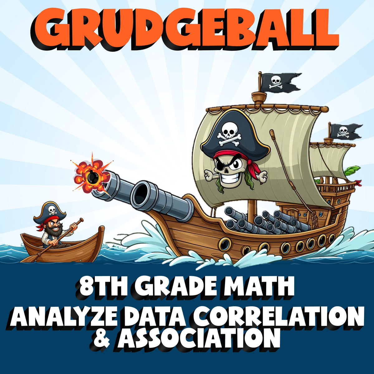 Analyze Data Correlation & Association GRUDGEBALL Math Game - No Prep Grade 8