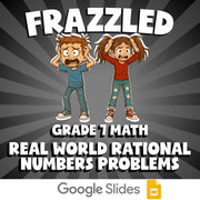 Real World Rational Numbers Problems FRAZZLED Math Game - No Prep Grade 7 Review