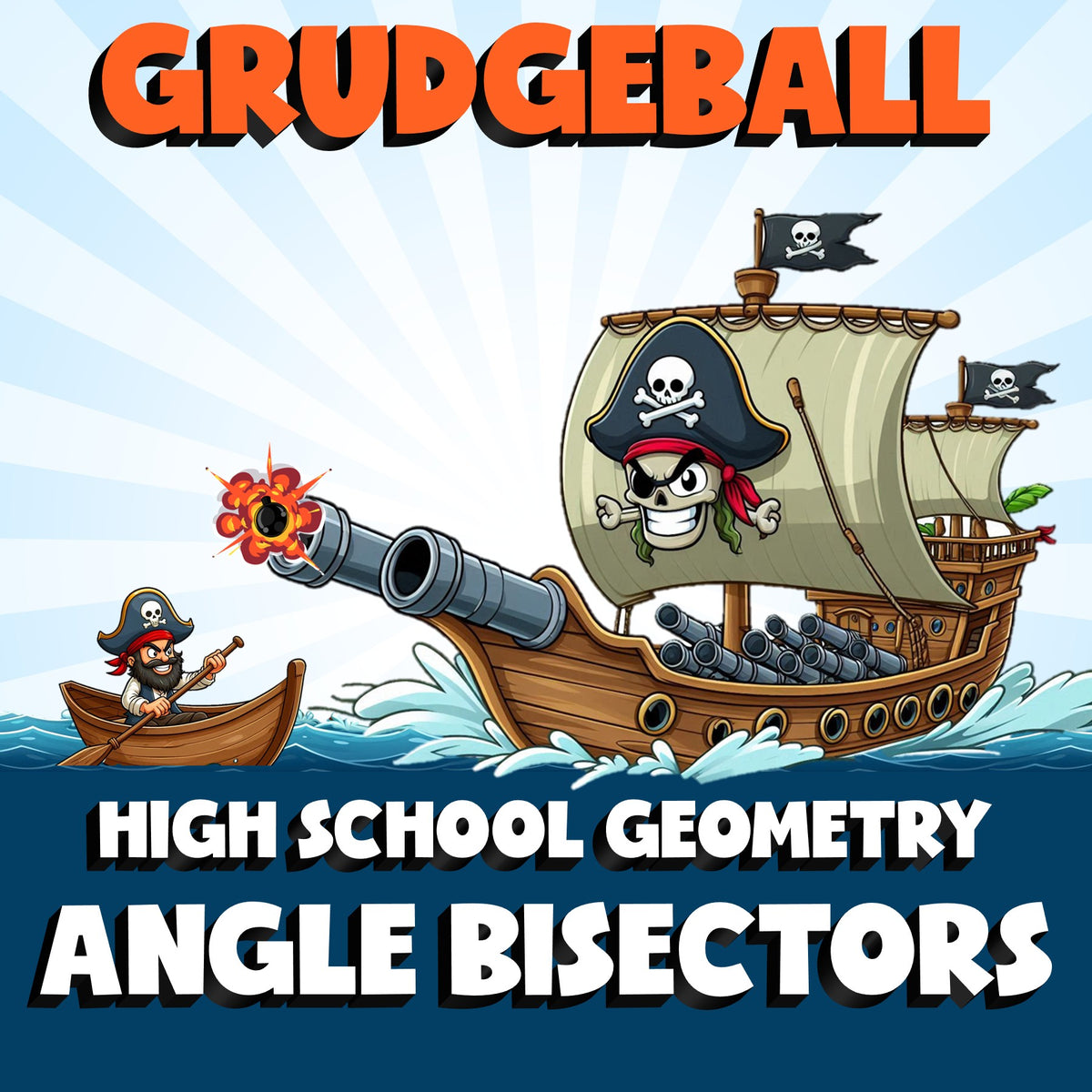Angle Bisectors GRUDGEBALL Math Game - No Prep Geometry Review Activity