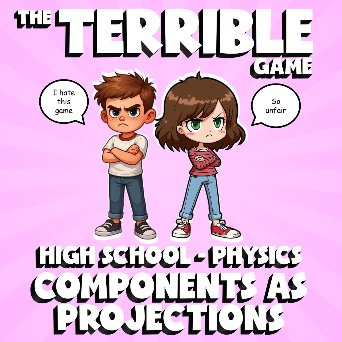 Components as Projections THE TERRIBLE GAME - No Prep Physics Science Review