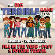 Fill In The Verb - Past & Future Travel BIG TERRIBLE GAME - Spanish Exercise