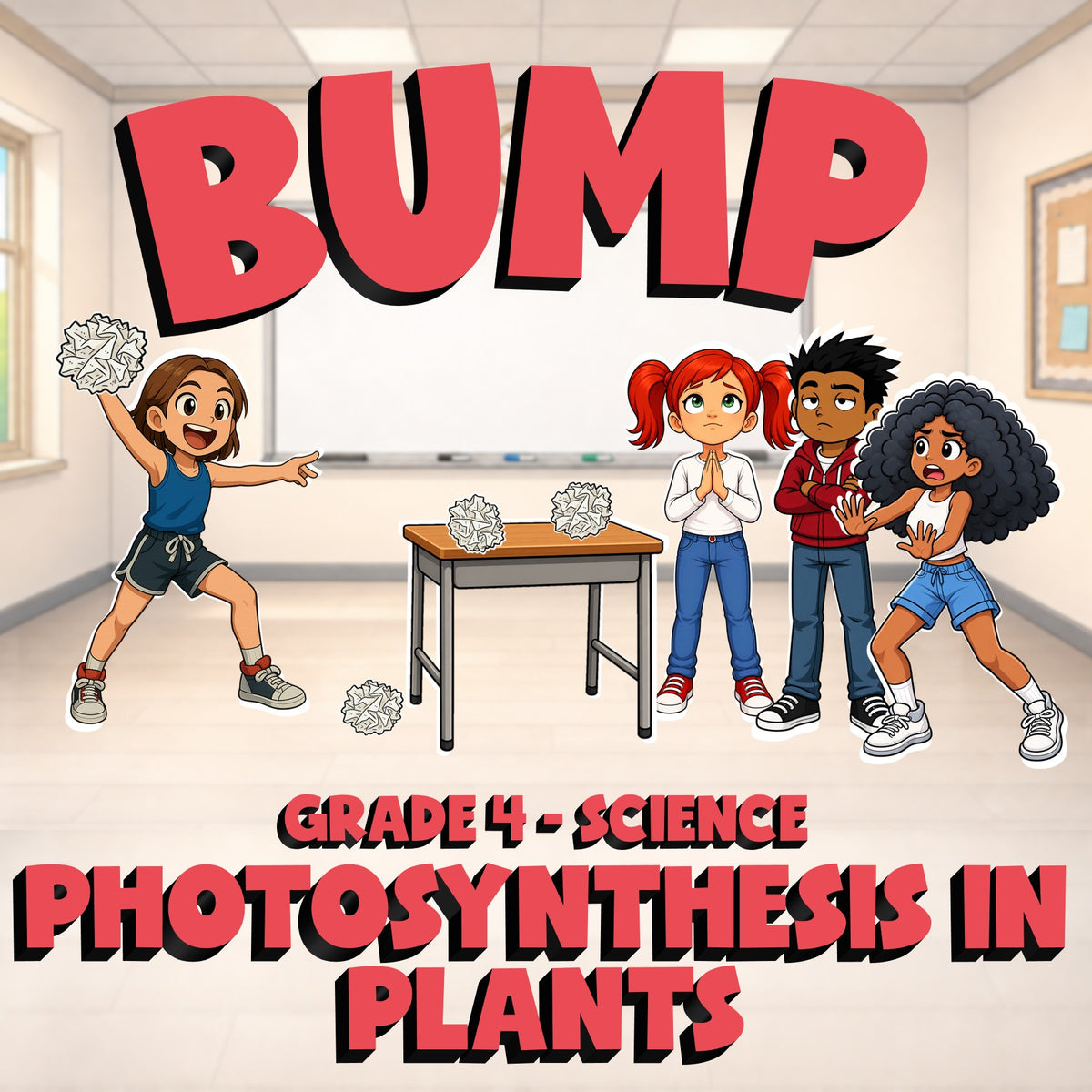 Photosynthesis in Plants BUMP Science Game - No Prep Grade 4 Review Activity