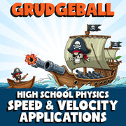 Speed & Velocity Applications GRUDGEBALL Science Game - No Prep Physics Review