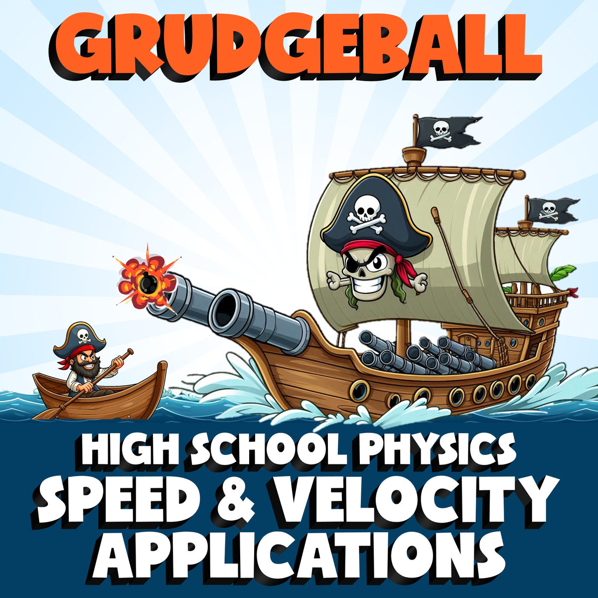 Speed & Velocity Applications GRUDGEBALL Science Game - No Prep Physics Review