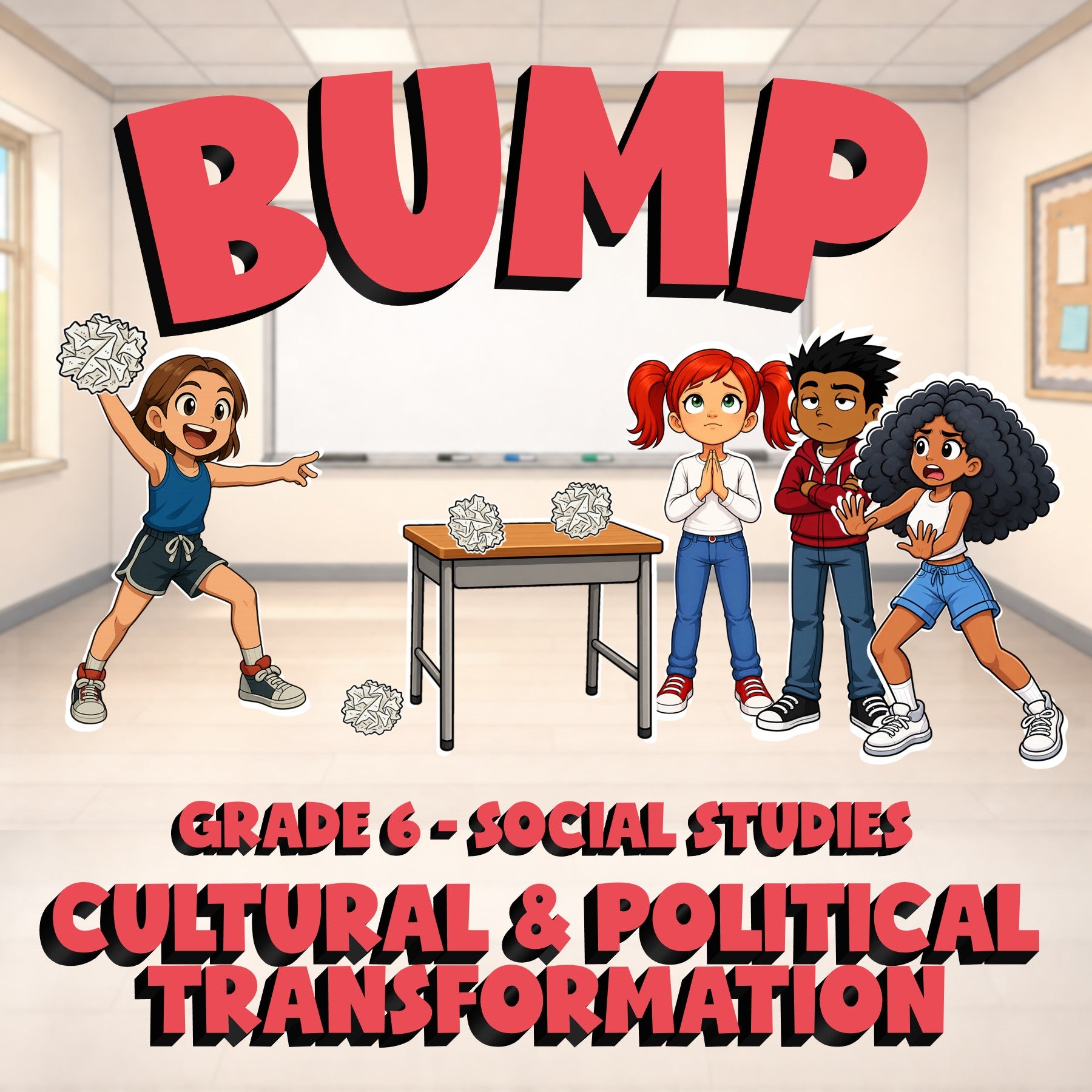 Cultural & Political Transformation BUMP Socials Game - No Prep Grade 6 Review