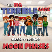 Moon Phases BIG TERRIBLE GAME - No Prep Grade 5 Science Review Activity