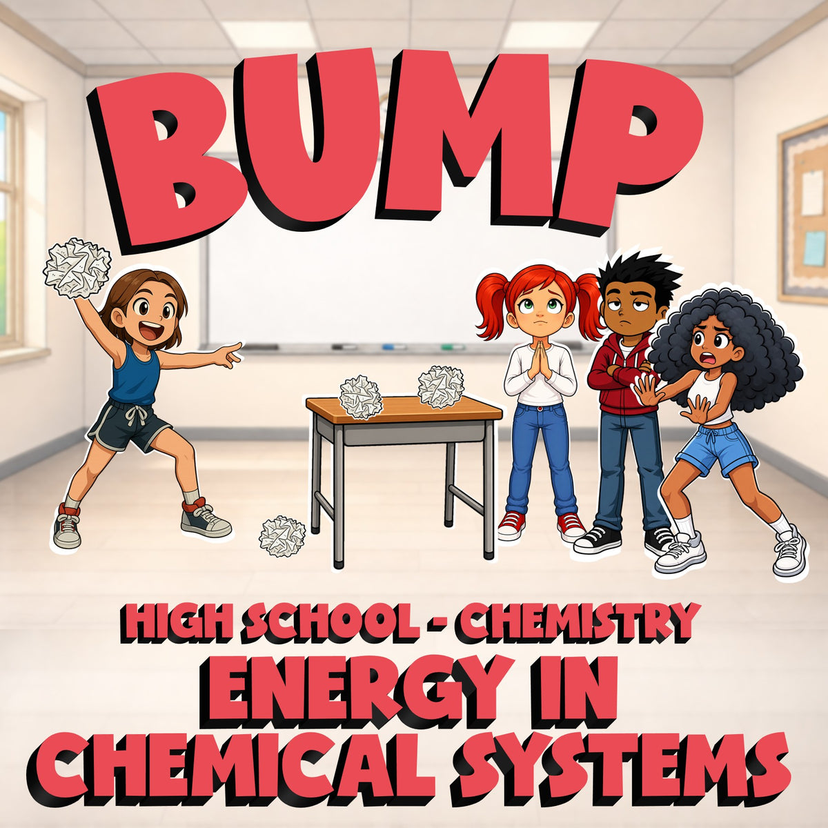 Energy in Chemical Systems BUMP Science Game - No Prep Chemistry Review Activity