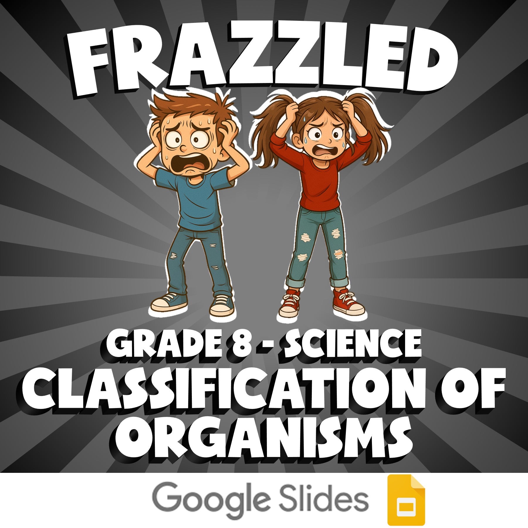 Classification of Organisms FRAZZLED Science Game - No Prep Grade 8 Review