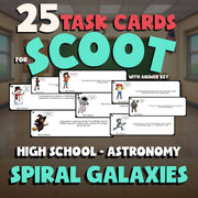 Spiral Galaxies SCOOT TASK CARDS Science Game - No Prep Astronomy Review