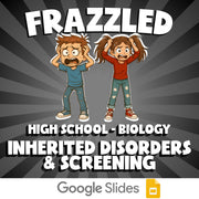 Inherited Disorders & Screening FRAZZLED Science Game - No Prep Biology Review