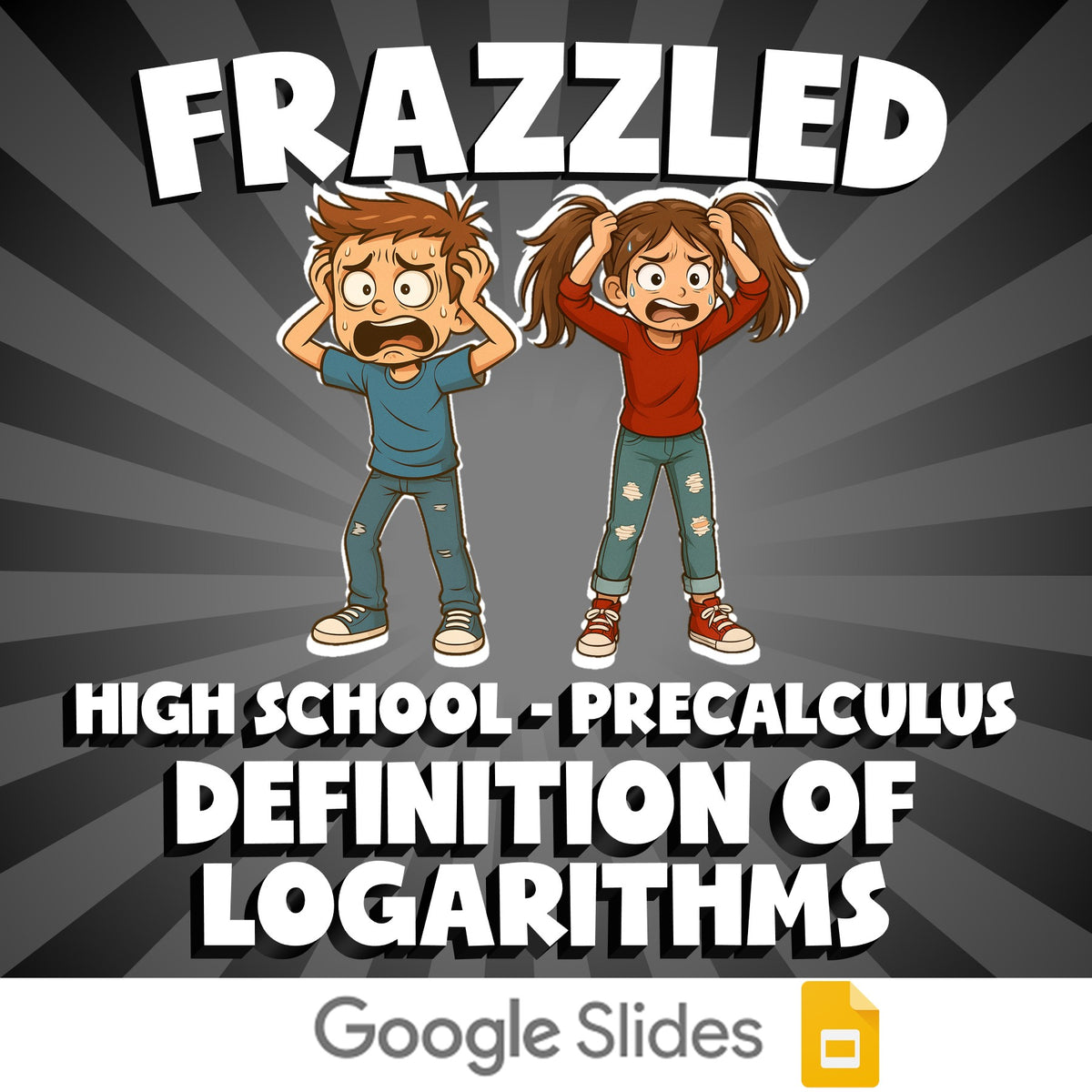 Definition of Logarithms FRAZZLED Math Game - No Prep PreCalculus Review