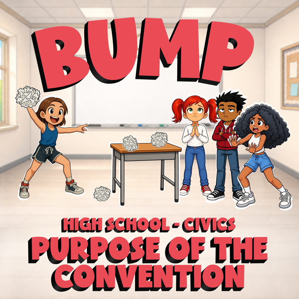 Purpose of the Convention BUMP Civics Game - No Prep Review Activity