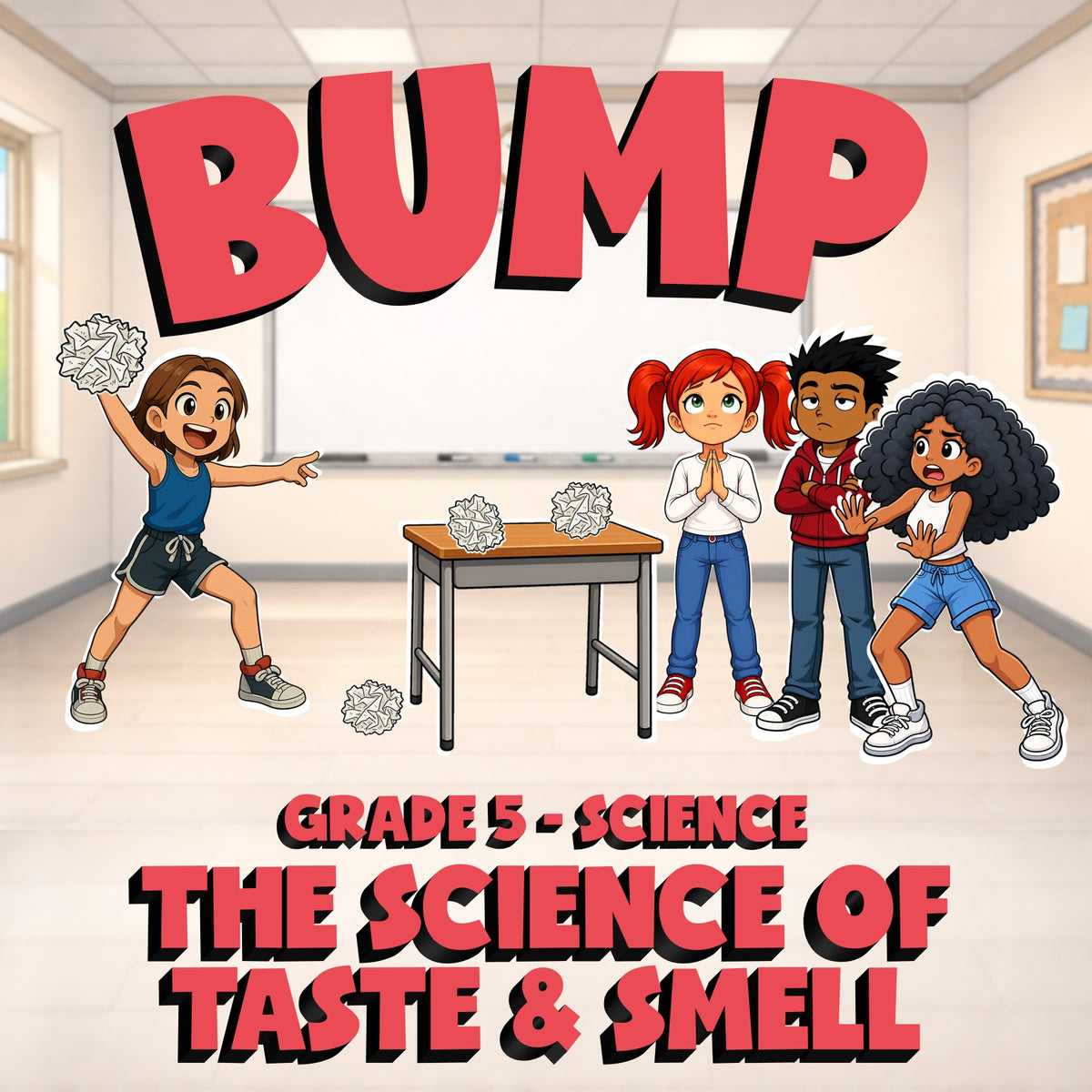 The Science of Taste & Smell BUMP Science Game - No Prep Grade 5 Review Activity