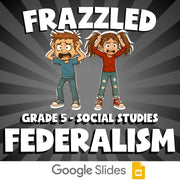 Federalism FRAZZLED Socials Game - No Prep Grade 5 Review Activity