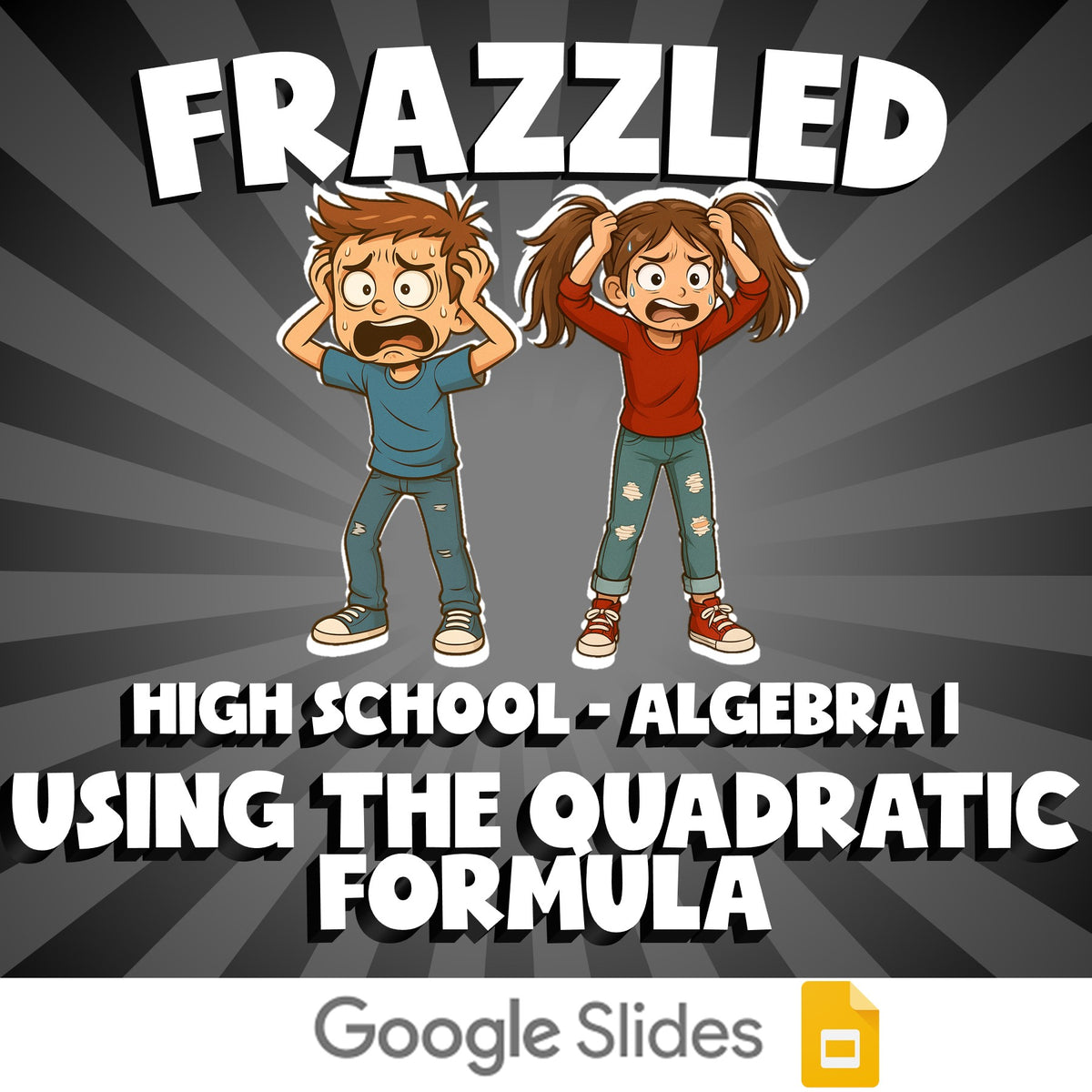 Using the Quadratic Formula FRAZZLED Math Game - No Prep Algebra 1 Review