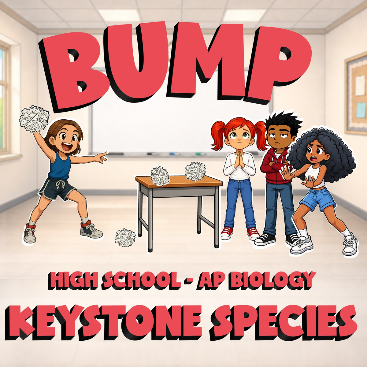 Keystone Species BUMP Science Game - No Prep AP Biology Review Activity