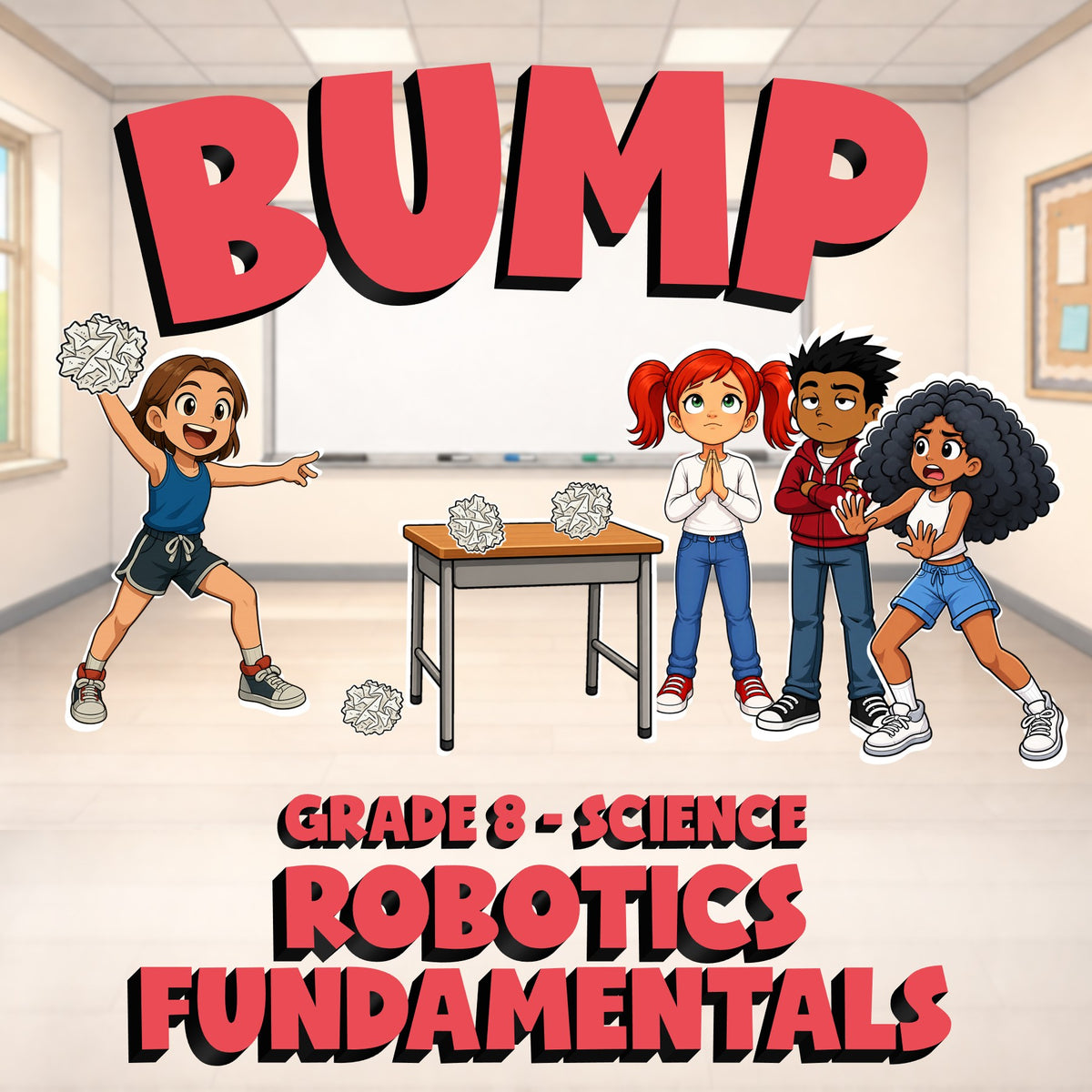 Robotics Fundamentals BUMP Science Game - No Prep Grade 8 Review Activity
