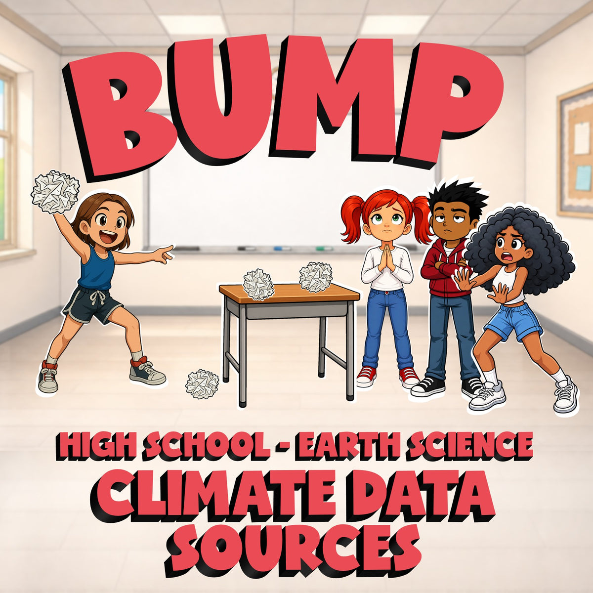 Climate Data Sources BUMP Game - No Prep Earth Science Review Activity