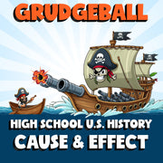 Cause & Effect GRUDGEBALL U.S. History Game - No Prep Review Activity