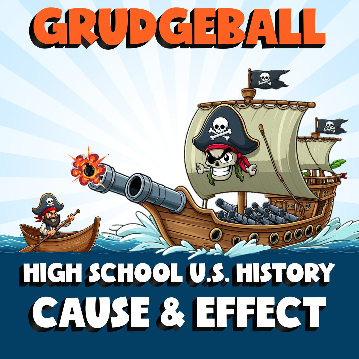 Cause & Effect GRUDGEBALL U.S. History Game - No Prep Review Activity