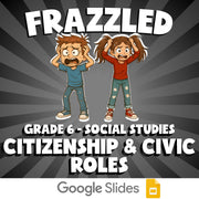 Citizenship & Civic Roles FRAZZLED Socials Game - No Prep Grade 6 Review