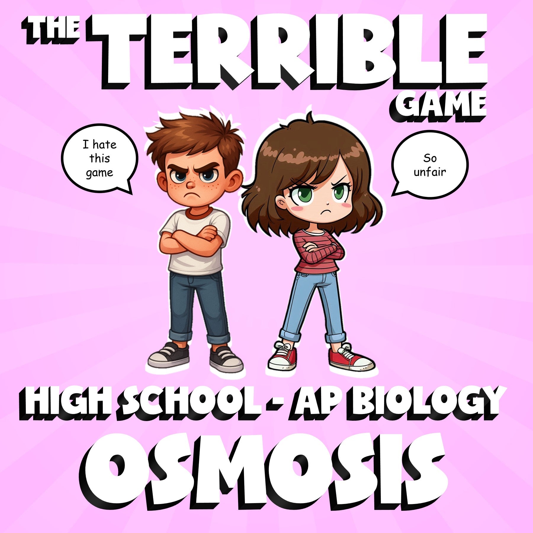 Osmosis THE TERRIBLE GAME - No Prep AP Biology Science Review Activity