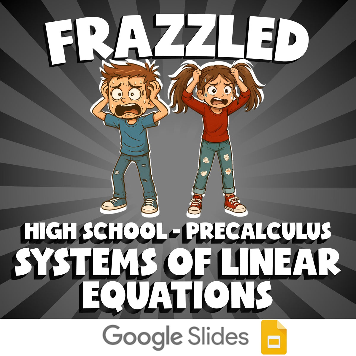 Systems of Linear Equations FRAZZLED Math Game - No Prep PreCalculus Review