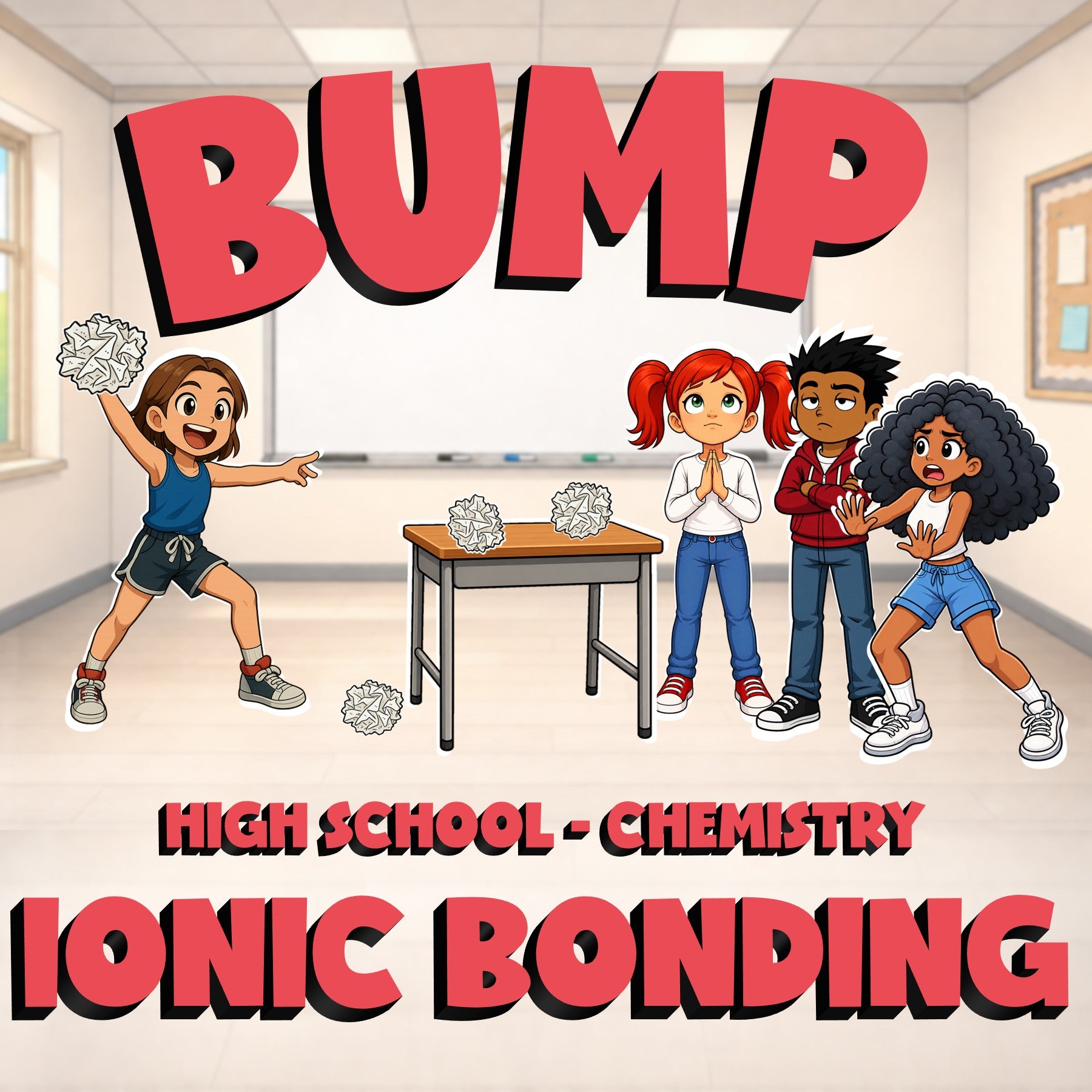Ionic Bonding BUMP Science Game - No Prep Chemistry Review Activity