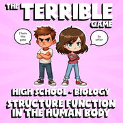 Structure Function in the Human Body THE TERRIBLE GAME - Biology Science Review