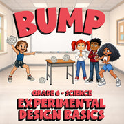Experimental Design Basics BUMP Science Game - No Prep Grade 6 Review Activity