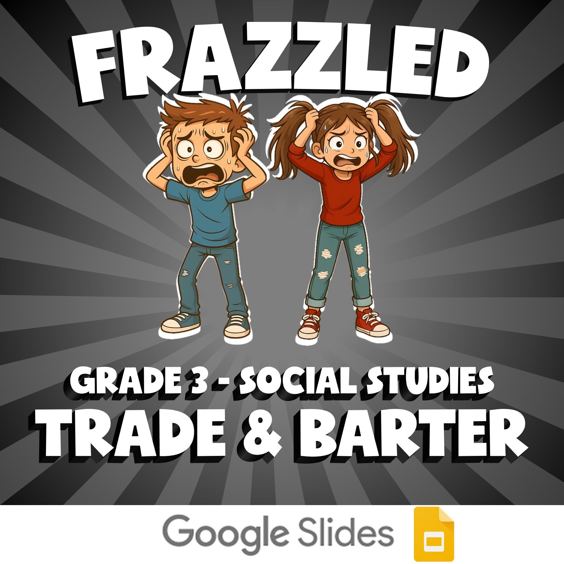 Trade & Barter FRAZZLED Socials Game - No Prep Grade 3 Review Activity