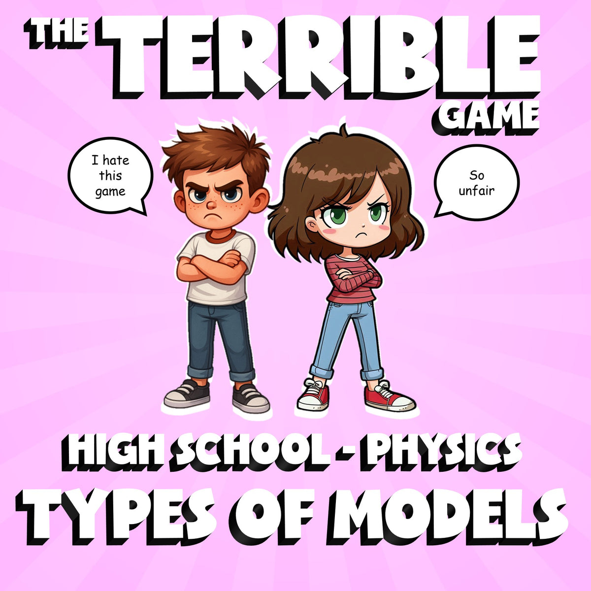 Types of Models THE TERRIBLE GAME - No Prep Physics Science Review Activity