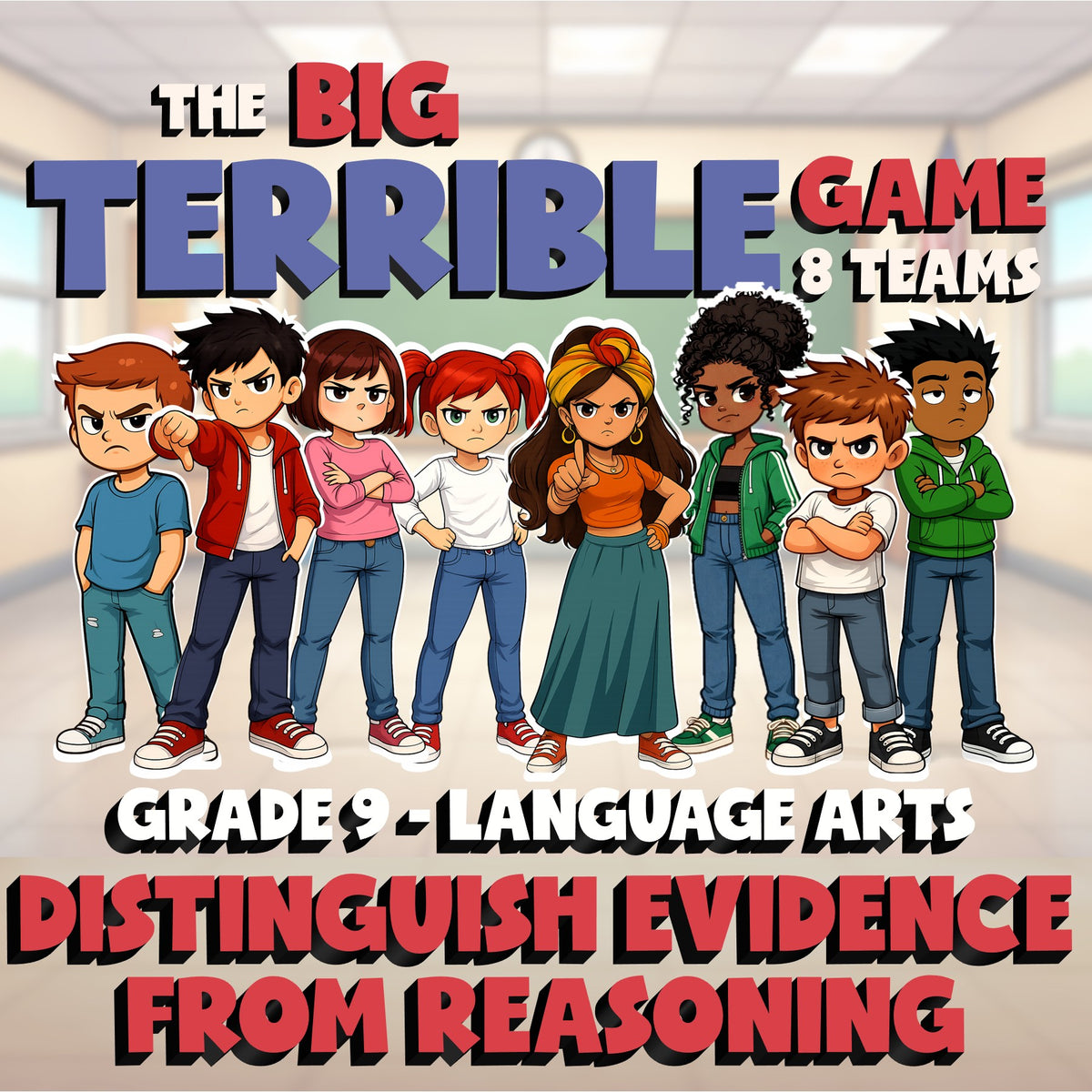 Distinguish Evidence from Reasoning BIG TERRIBLE GAME - Grade 9 ELA Review