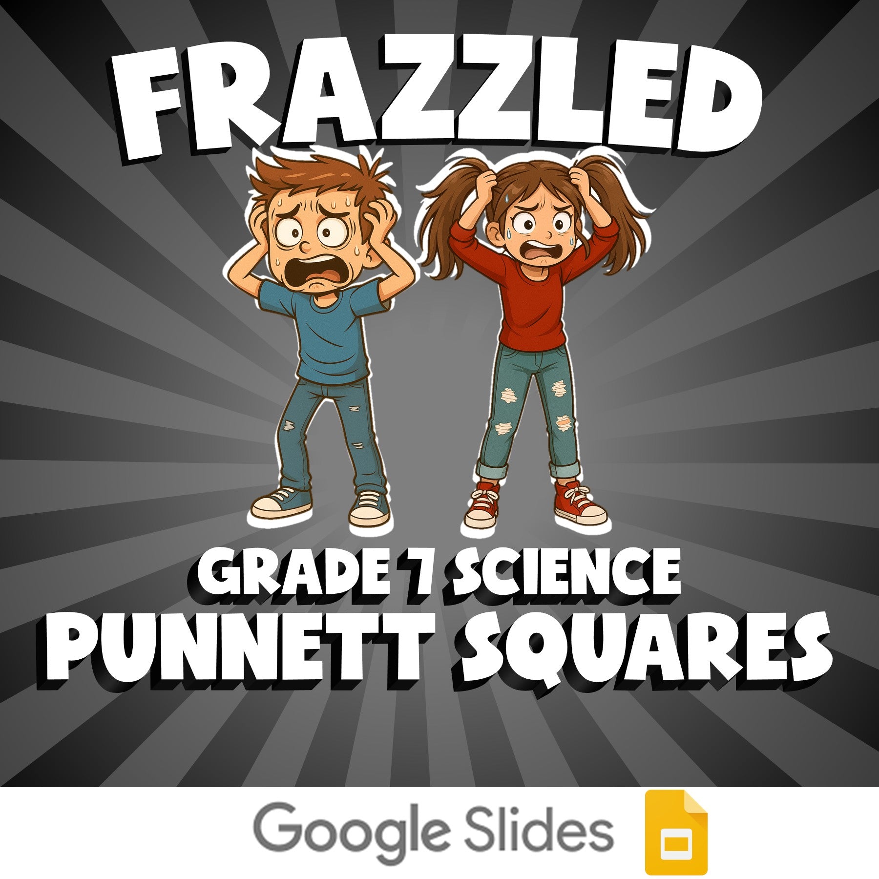 Punnett Squares FRAZZLED Science Game - No Prep Grade 7 Review Activity