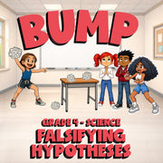 Falsifying Hypotheses BUMP Science Game - No Prep Grade 4 Review Activity