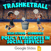 Policy Tradeoffs in Social Services TRASHKETBALL Economics Game - No Prep Review