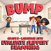 Evaluate Slippery Reasoning BUMP ELA Game - No Prep Grade 11 Review Activity