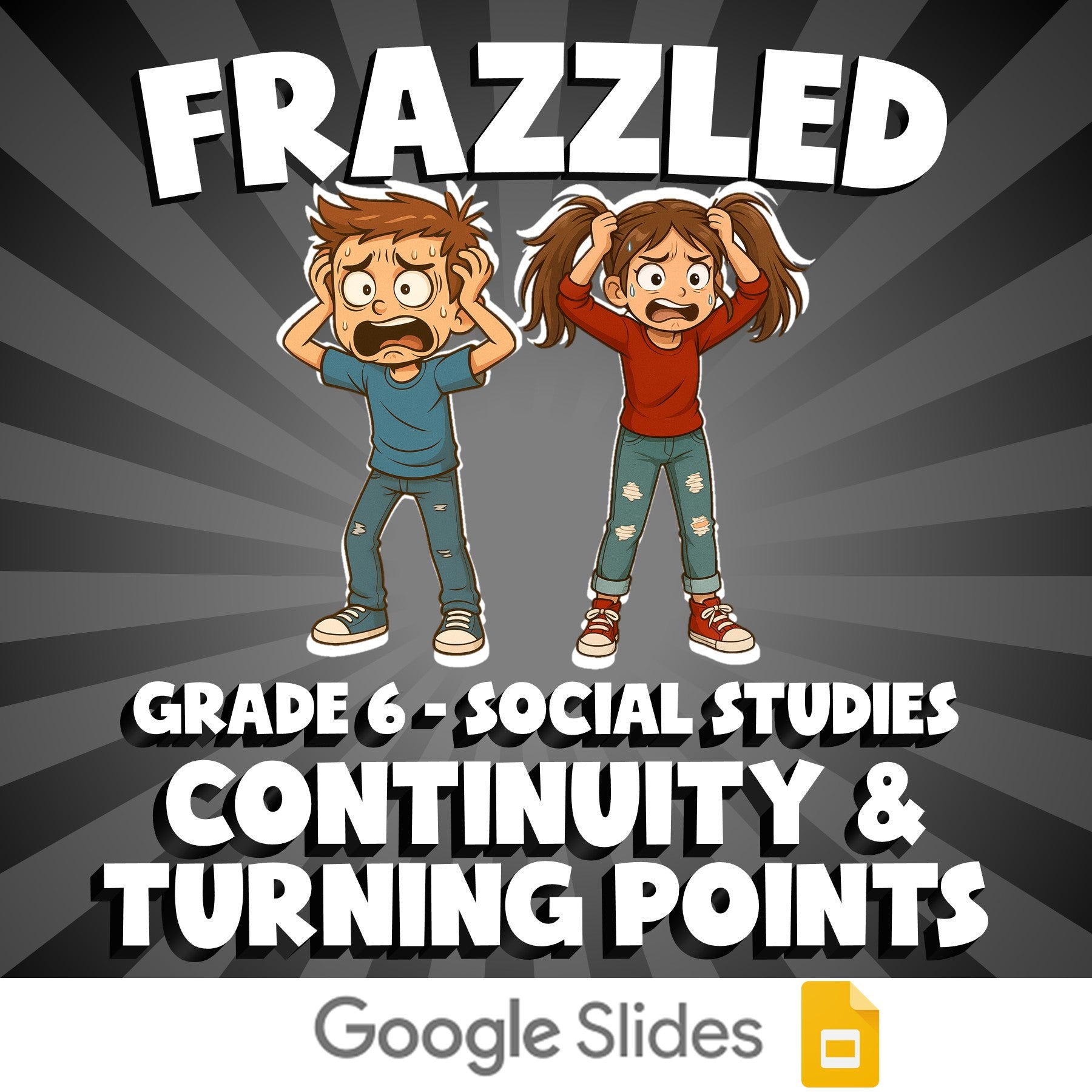 Continuity & Turning Points FRAZZLED Socials Game - No Prep Grade 6 Review