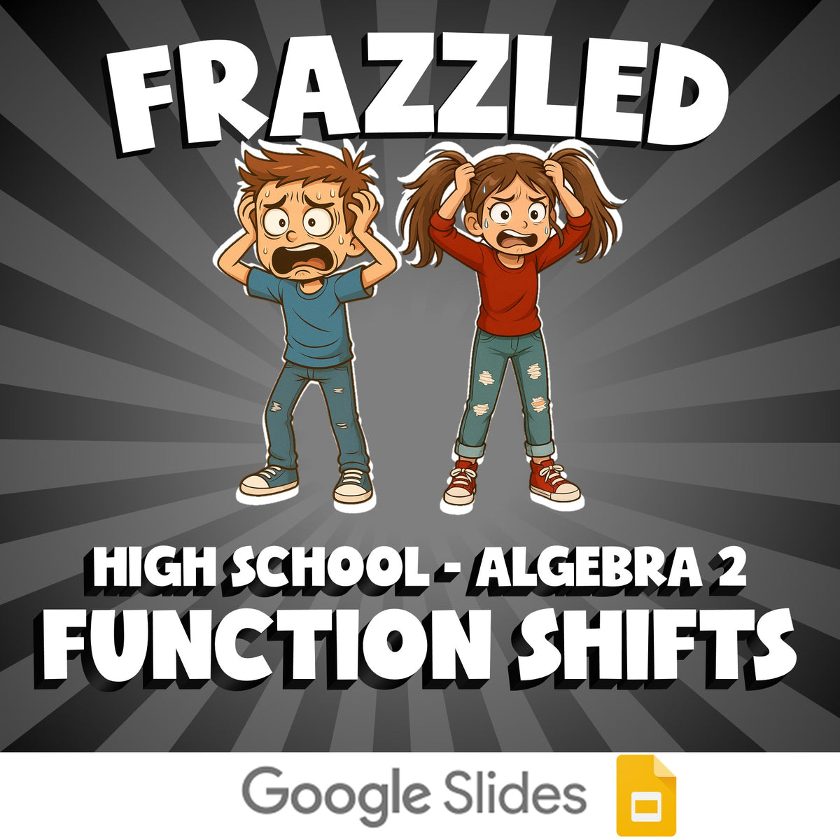 Function Shifts FRAZZLED Math Game - No Prep Algebra 2 Review Activity