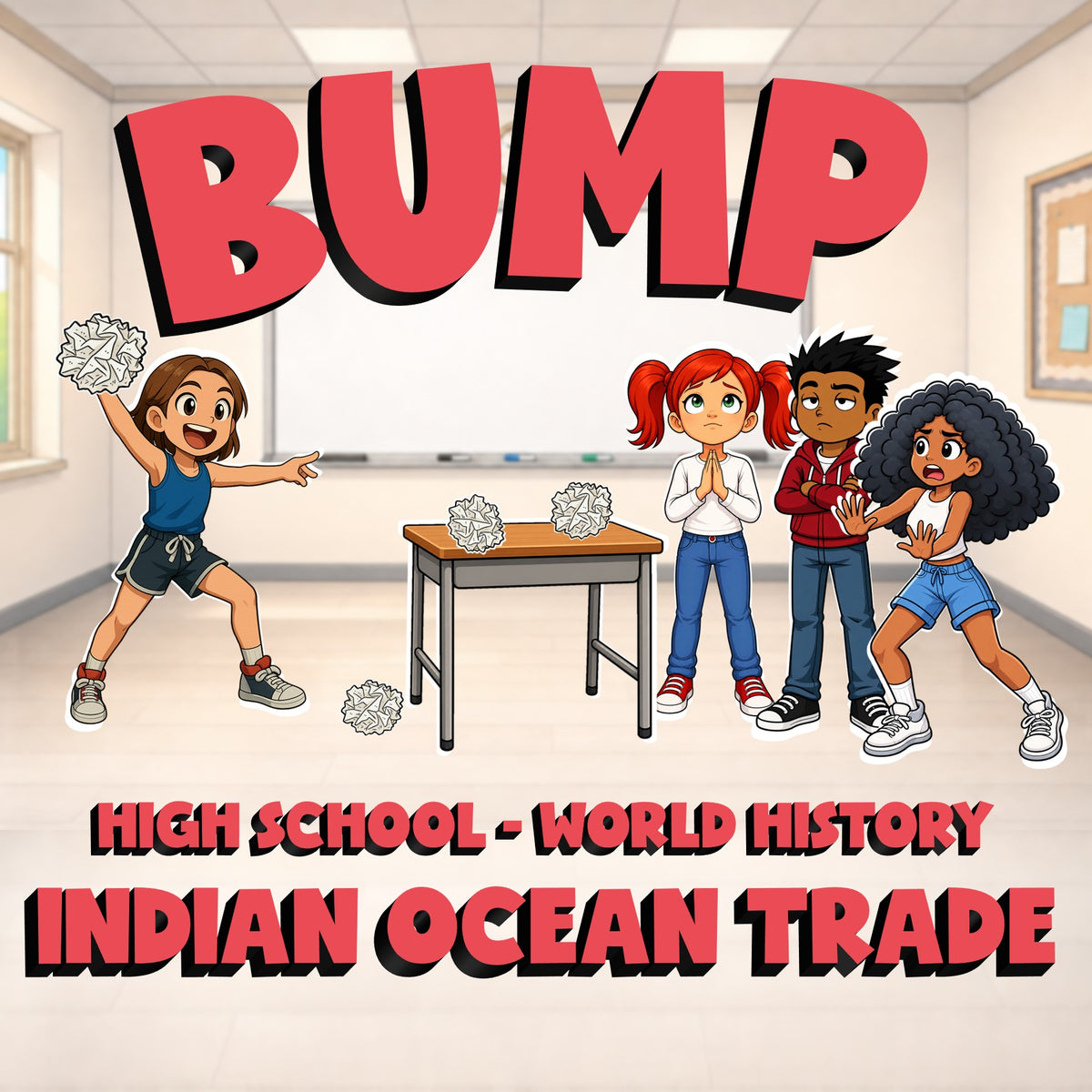 Indian Ocean Trade BUMP Game - No Prep World History Review Activity