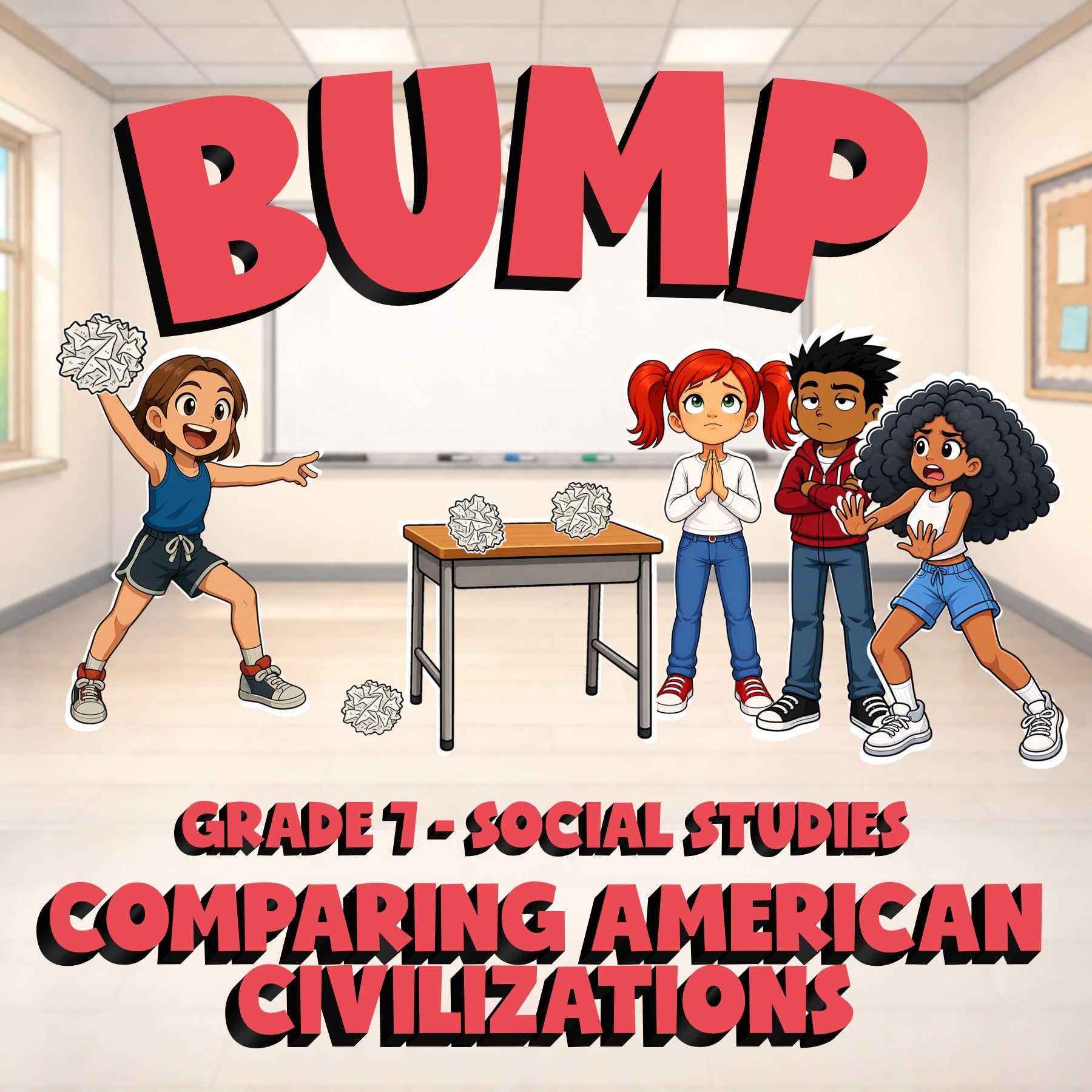 Comparing American Civilizations BUMP Socials Game - No Prep Grade 7 Review