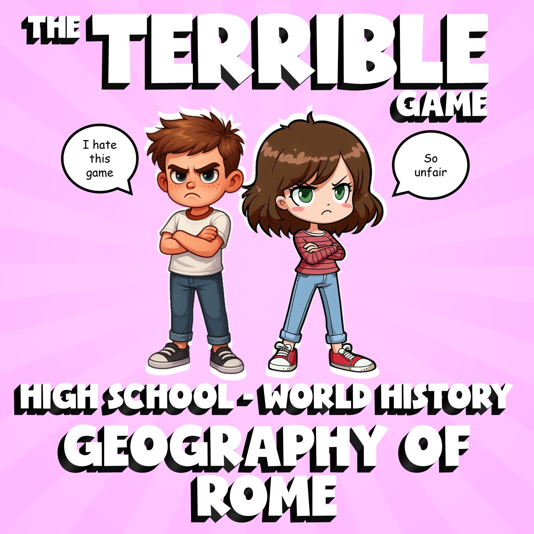 Geography of Rome THE TERRIBLE GAME - No Prep World History Review Activity