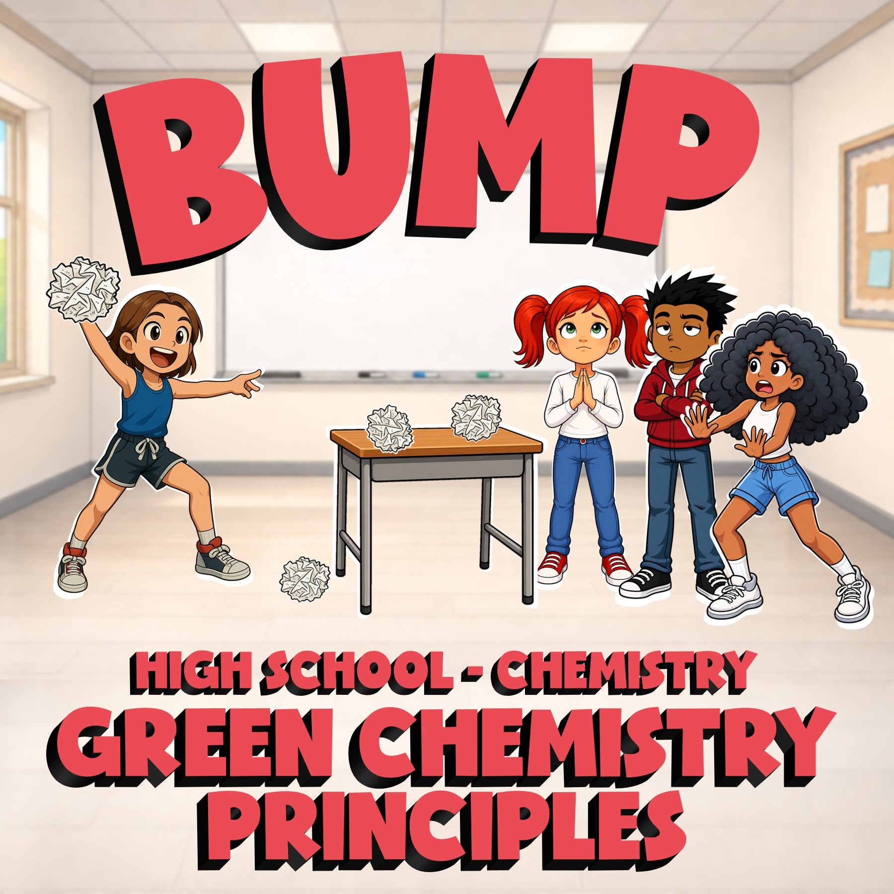 Green Chemistry Principles BUMP Science Game - No Prep Chemistry Review Activity