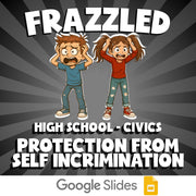 Protection from Self Incrimination FRAZZLED Civics Game - No Prep Review